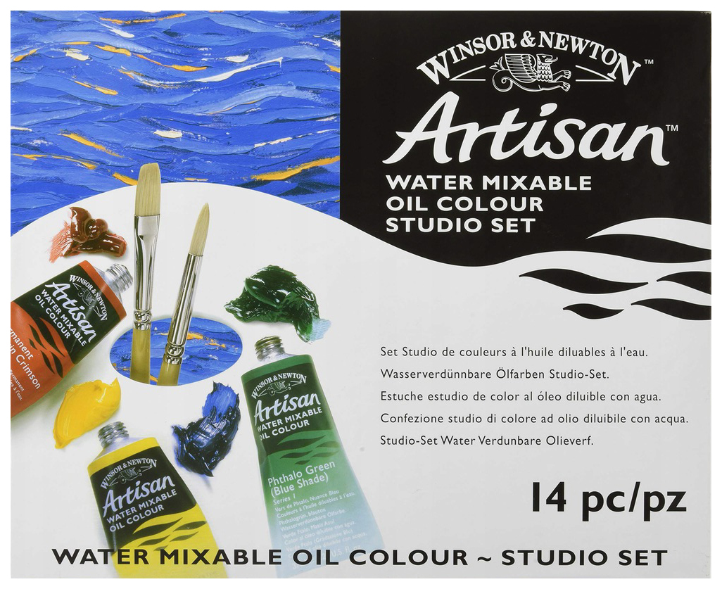 фото Набор масляных красок водорастворимых winsor&newton artisan studio set 37 мл 10 цветов
