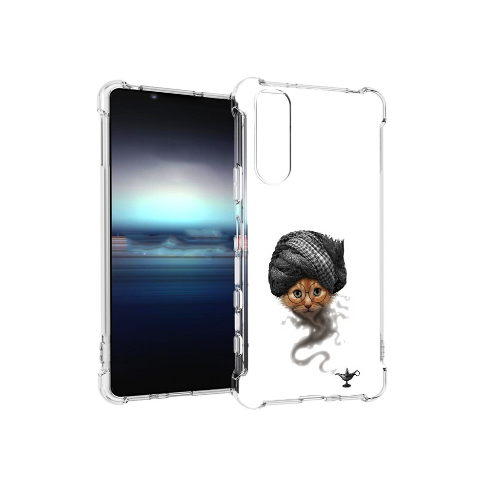 

Чехол MyPads Tocco для Sony Xperia 5 кот джин (PT154834.228.398), Прозрачный, Tocco