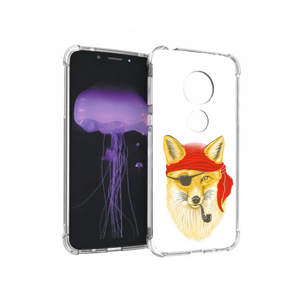 

Чехол MyPads Tocco для Motorola Moto G7 лиса-пират (PT123662.354.440), Прозрачный, Tocco