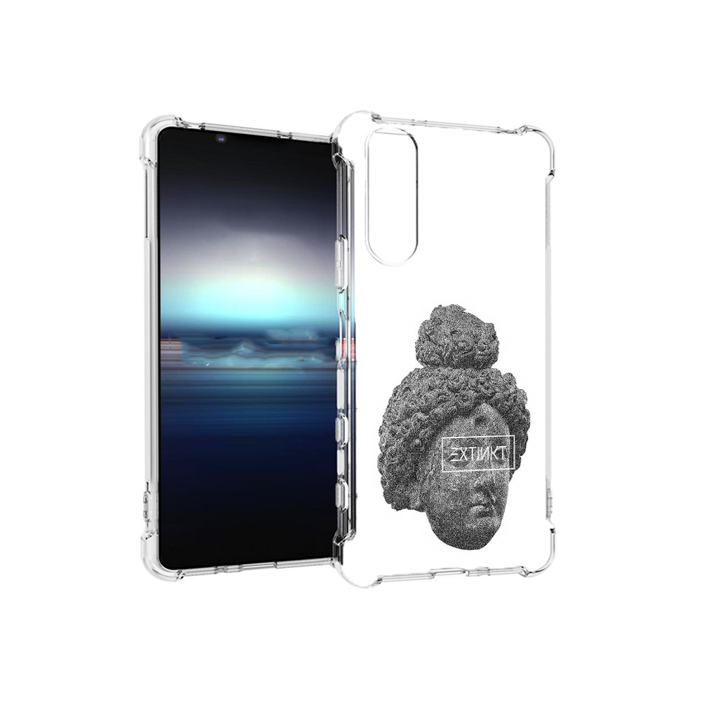

Чехол MyPads Tocco для Sony Xperia 5 каменное лицо девушки (PT154834.228.383), Прозрачный, Tocco