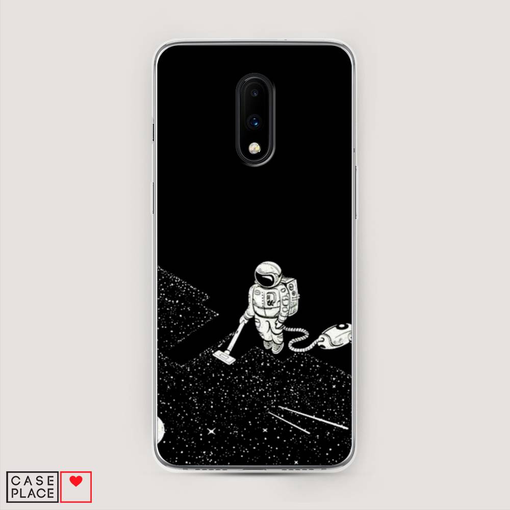 фото Чехол awog "космонавт с пылесосом" для oneplus 7