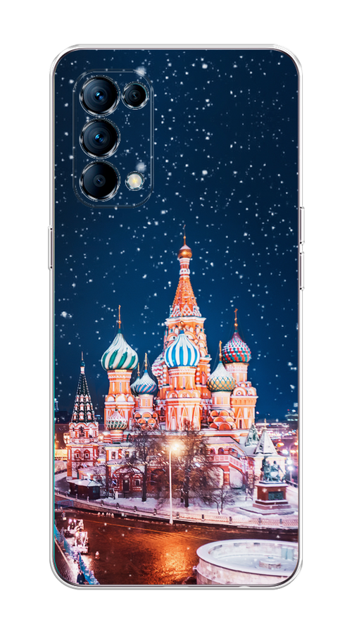 

Чехол на Oppo Reno 5 "Москва 1", Коричневый;синий;белый, 255250-1