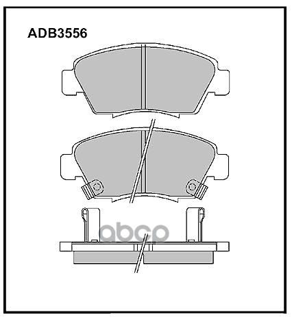 

Тормозные колодки ALLIED NIPPON дисковые передние ADB3556
