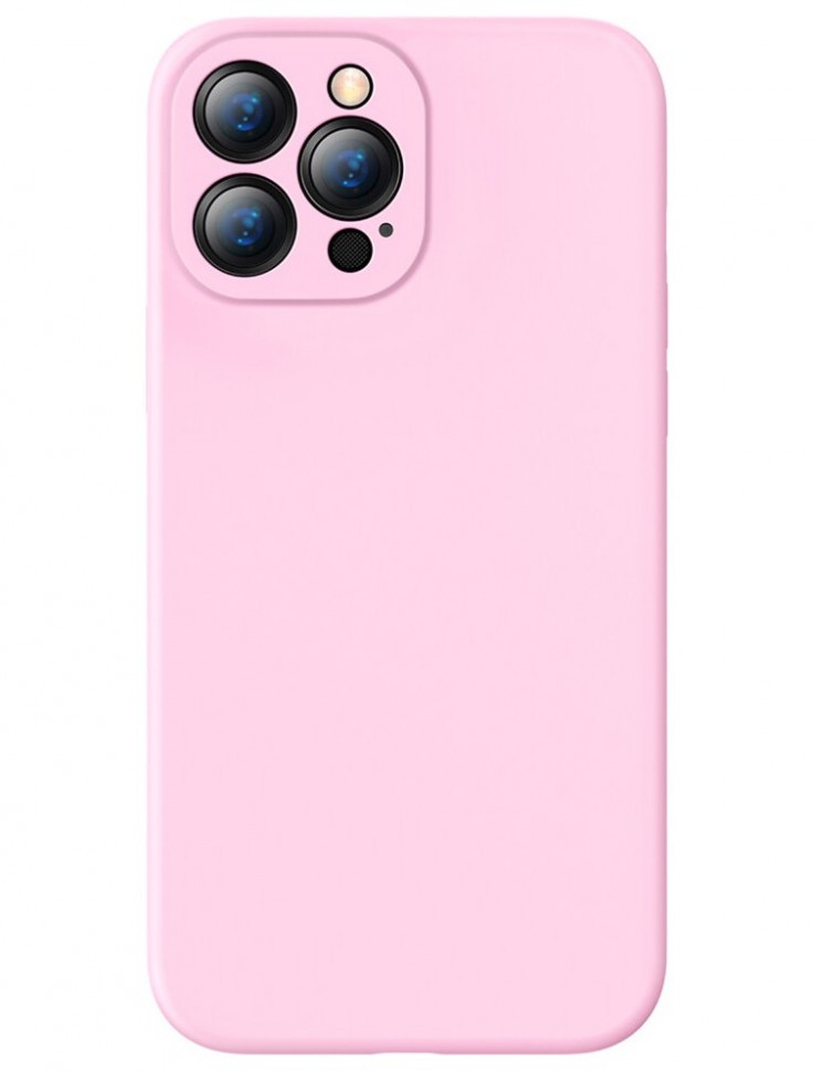 фото Чехол baseus liquid silica gel protective case для iphone 13 pro max розовый (aryt001104)