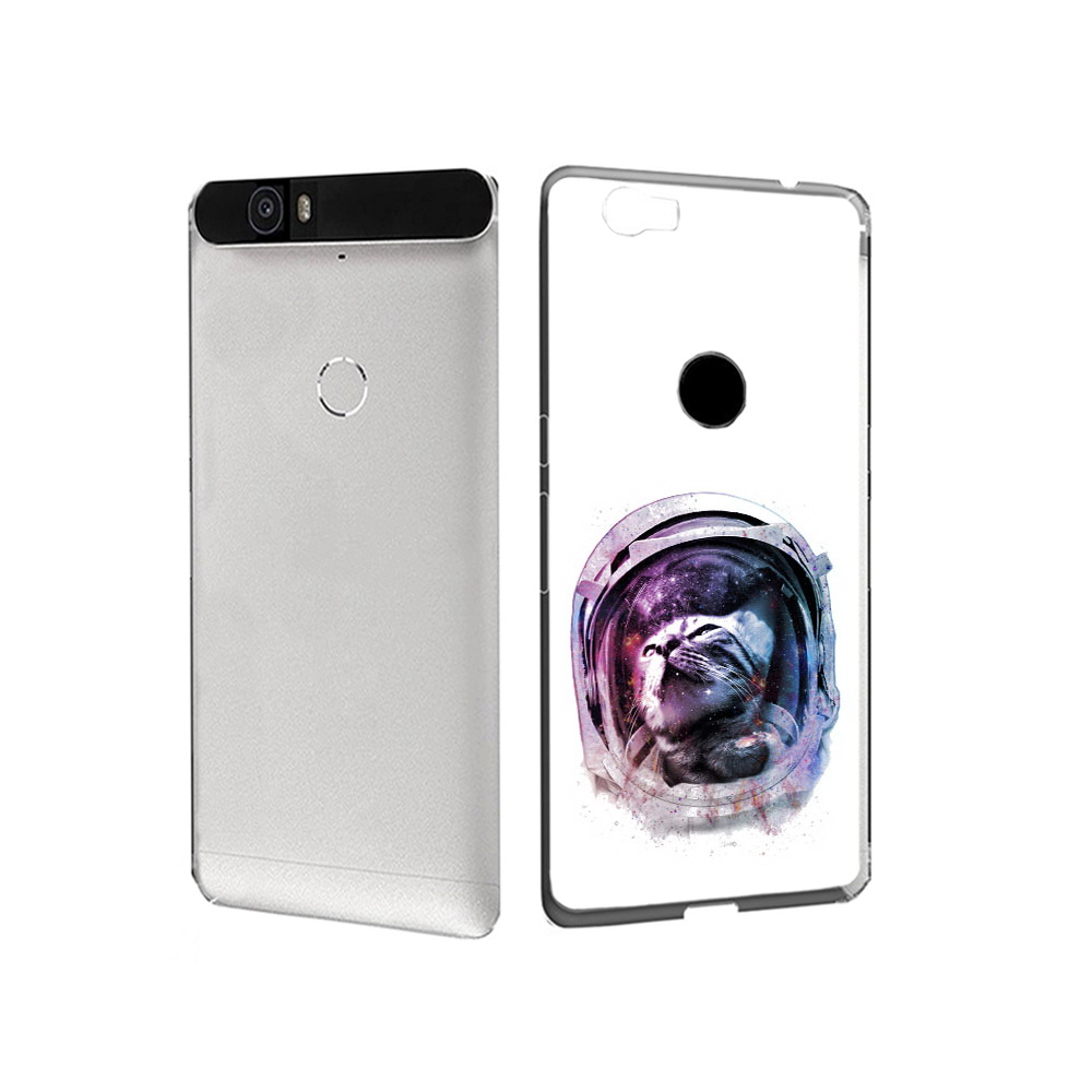 

Чехол MyPads Tocco для Huawei Nexus 6P кот в шлеме (PT17717.24.396), Прозрачный, Tocco