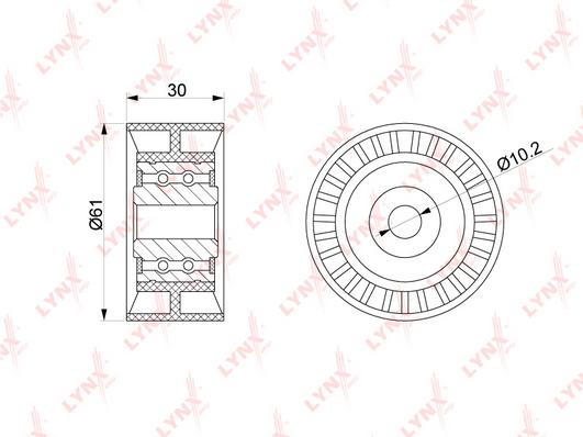 

Ролик Обводной Ремня Грм Pb-3149 Nsii0009539756 LYNXauto арт. PB3149