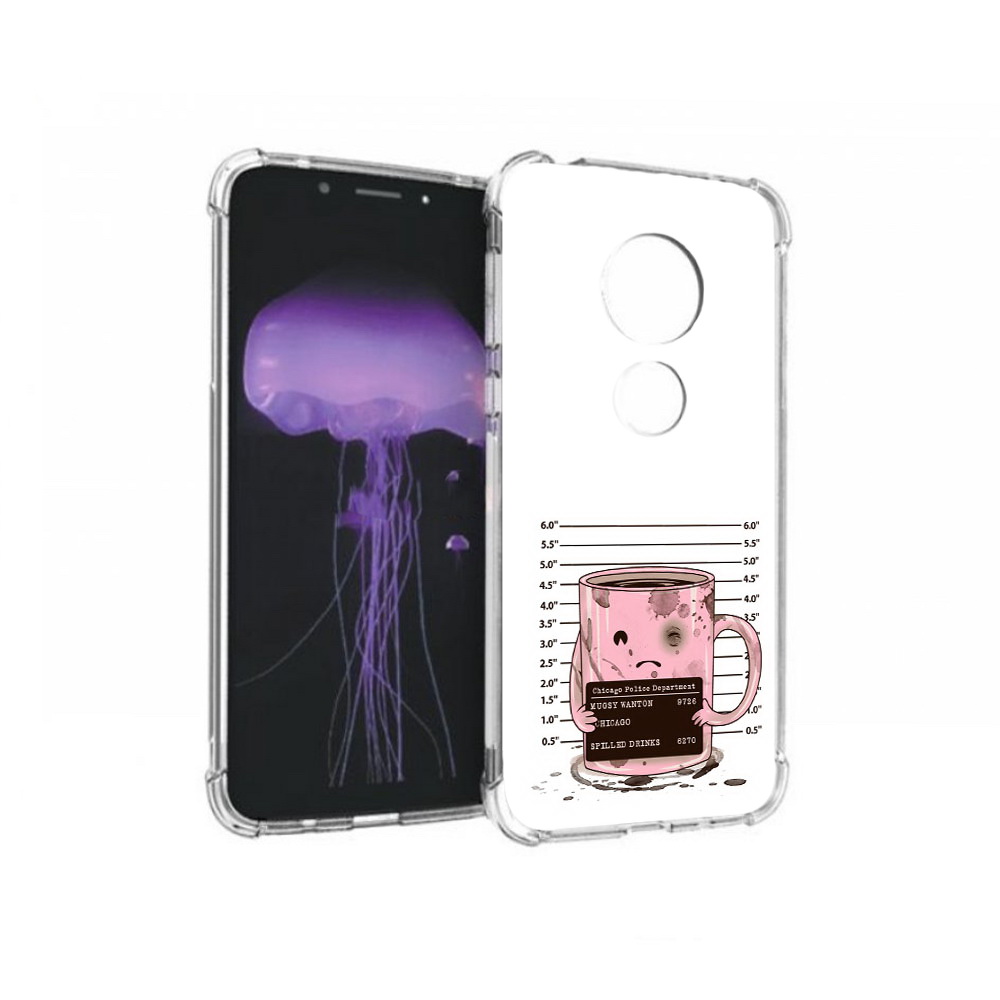 

Чехол MyPads Tocco для Motorola Moto G7 кружка (PT123662.354.420), Прозрачный, Tocco