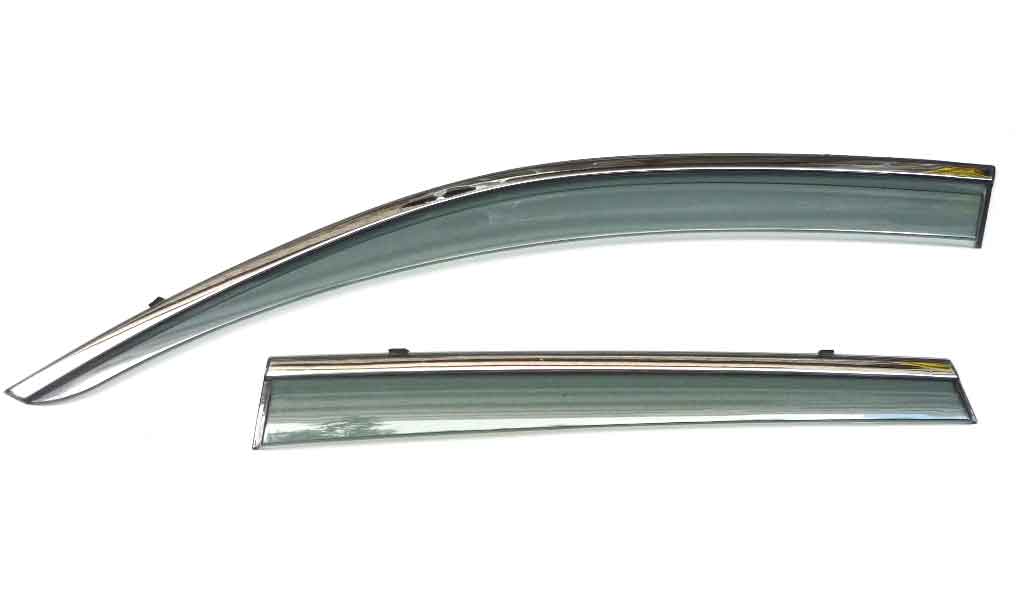 Ветровики Artway Hyundai SONATA 20- инжекционные с металлизированным молдингом