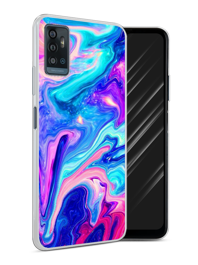 

Чехол Awog на ZTE Blade A71 / ЗТЕ Блэйд A71 "Потеки краски", Разноцветный, 134450-10
