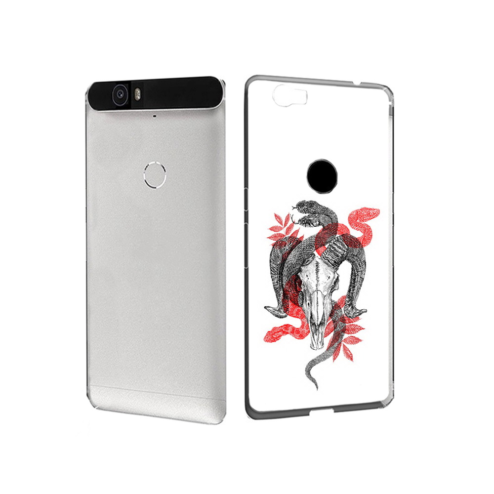 

Чехол MyPads Tocco для Huawei Nexus 6P змея в черепе рисунок (PT17717.24.365), Прозрачный, Tocco