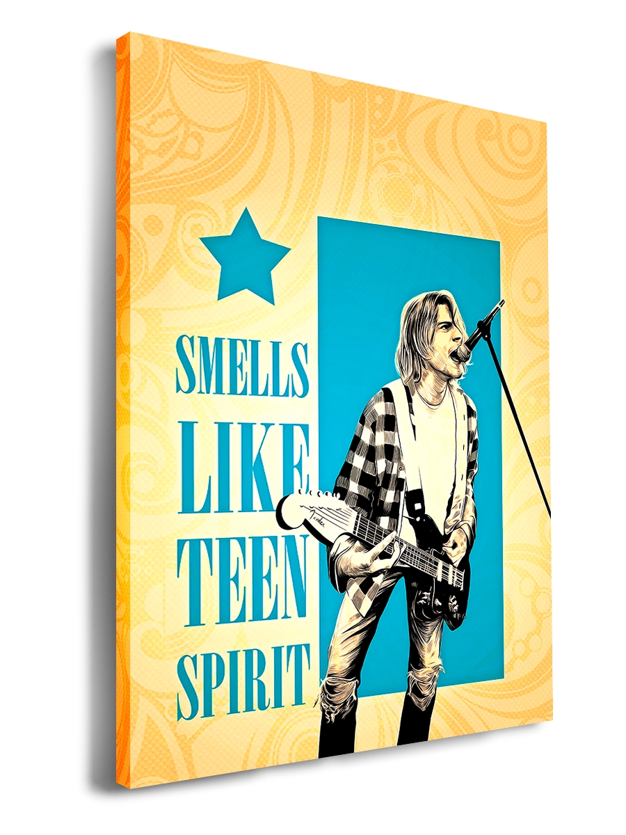 

Картина DRABS 60x40 см на холсте Smells like teen spirit оранж