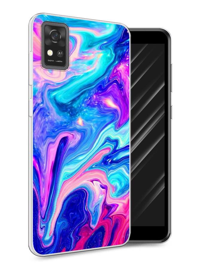 

Чехол Awog на ZTE Blade A31 / ЗТЕ Блэйд A31 "Потеки краски", Разноцветный, 134650-10