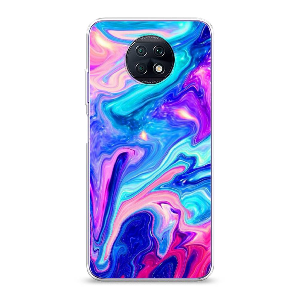 фото Силиконовый чехол "потеки краски" на xiaomi redmi note 9t awog