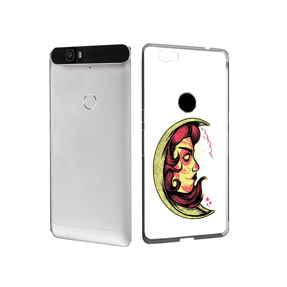 

Чехол MyPads Tocco для Huawei Nexus 6P желтый полумесяц с лицом девушки (PT17717.24.346), Прозрачный, Tocco