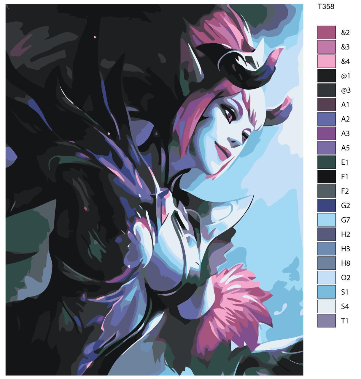 

Картина по номерам BRUSHES-PAINTS Т358, Mobile Legends: Селена