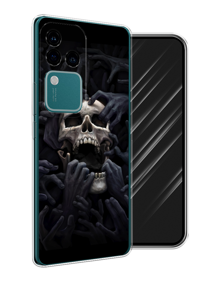 

Чехол Awog на Vivo V30 Pro/S18 Pro "Череп 29", Черный;серый, 269950-1