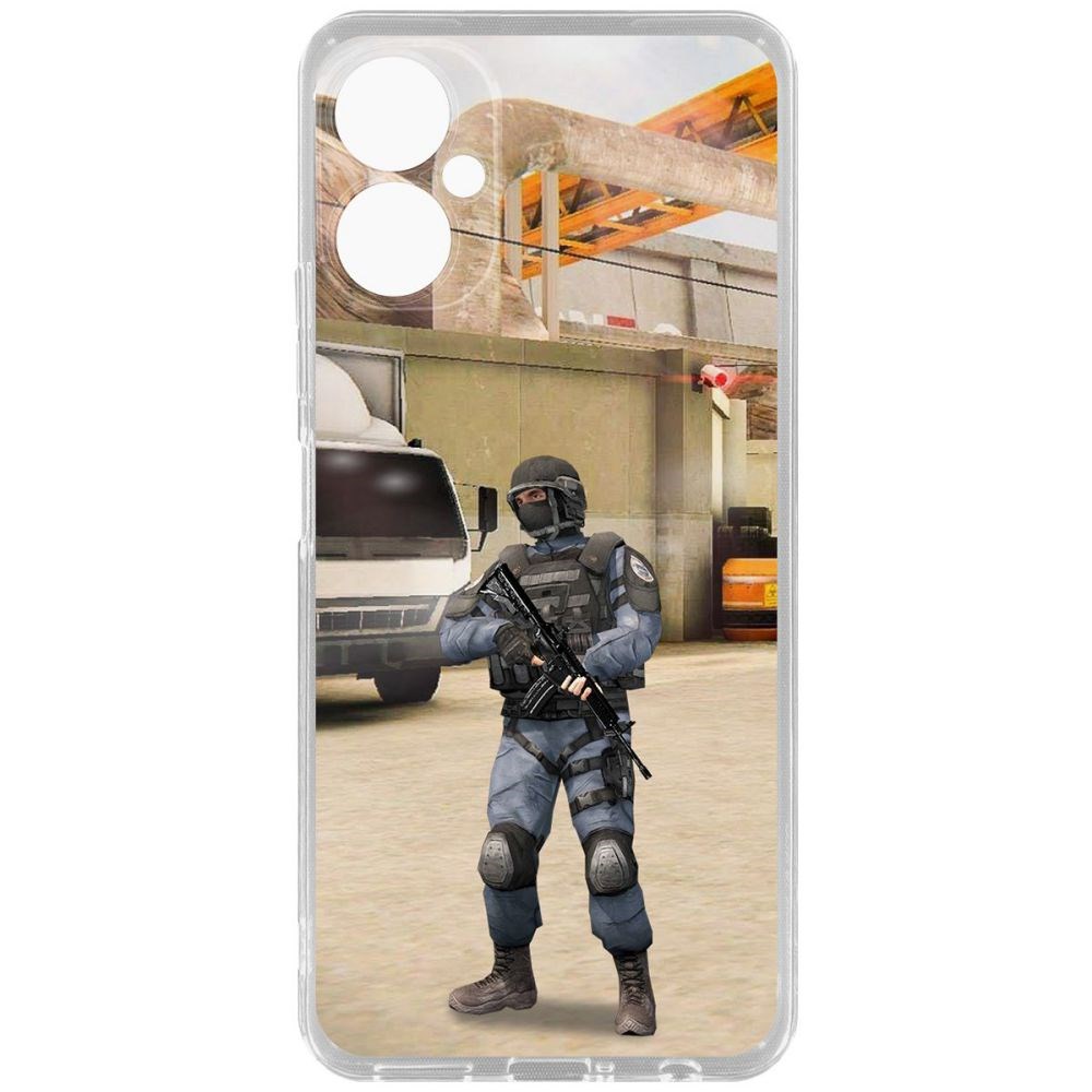 

Чехол-накладка Krutoff Cтандофф 2 (Standoff 2) - GIGN для Tecno Spark 9 Pro, Прозрачный