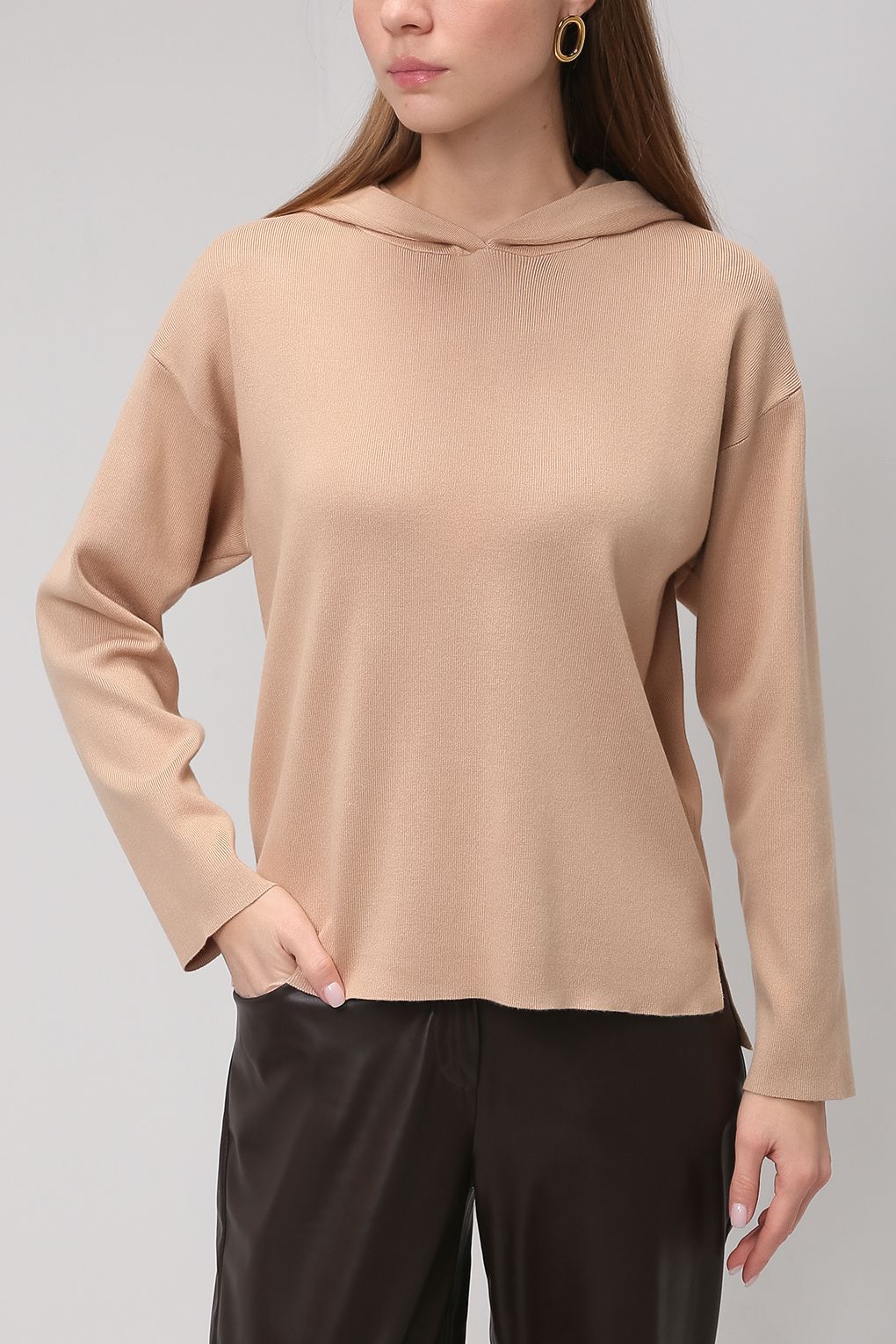 

Джемпер женский cut & pret 2108 ANU бежевый XL, 2108 ANU