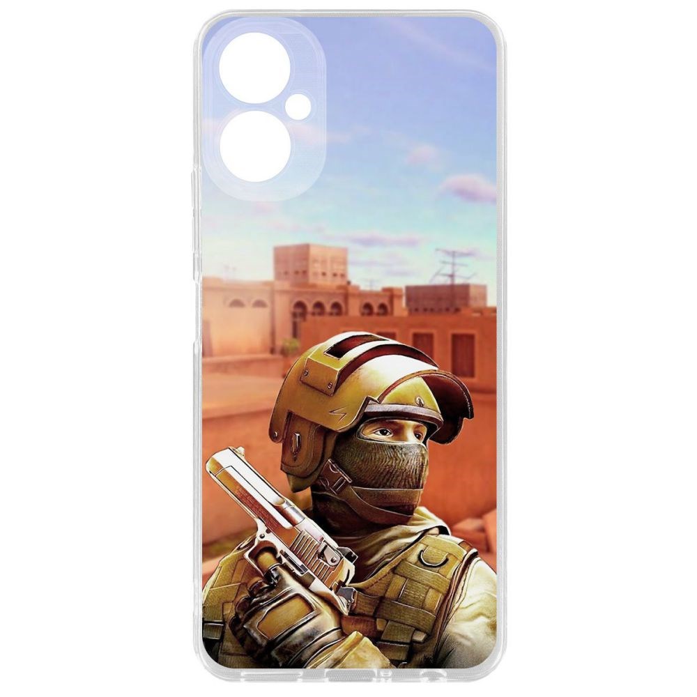 

Чехол-накладка Krutoff Standoff 2 - Спец для Tecno Camon 19 Neo, Прозрачный