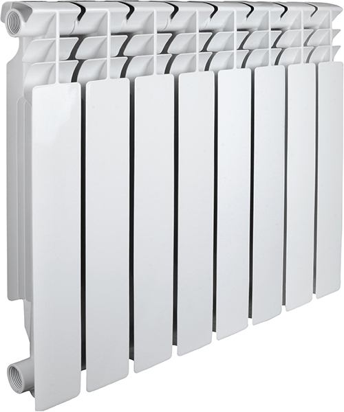 Алюминиевый радиатор Valfex Optima L Version 2.0 8 секций белый (CO-BQ500A/8 L)