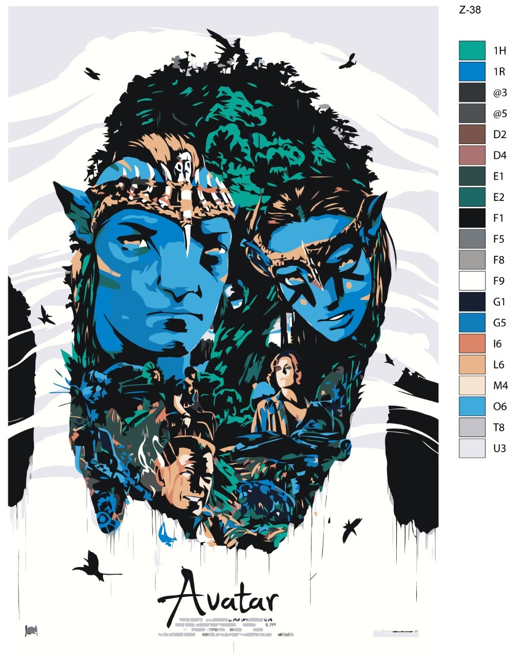 

Картина по номерам BRUSHES-PAINTS Z38, Аватар