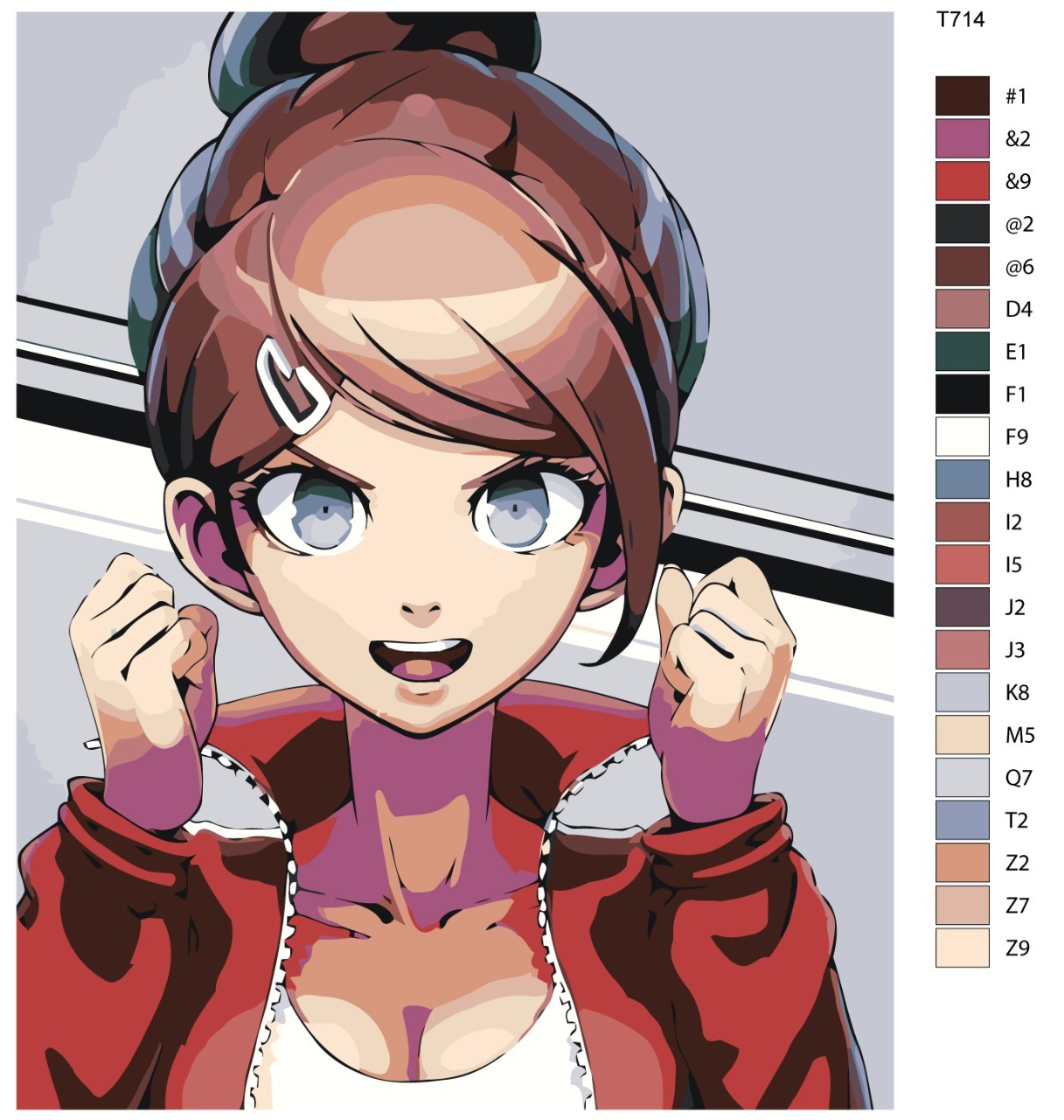 

Картина по номерам BRUSHES-PAINTS T714, Аой Асахина. Аниме Данганронпа - Danganronpa