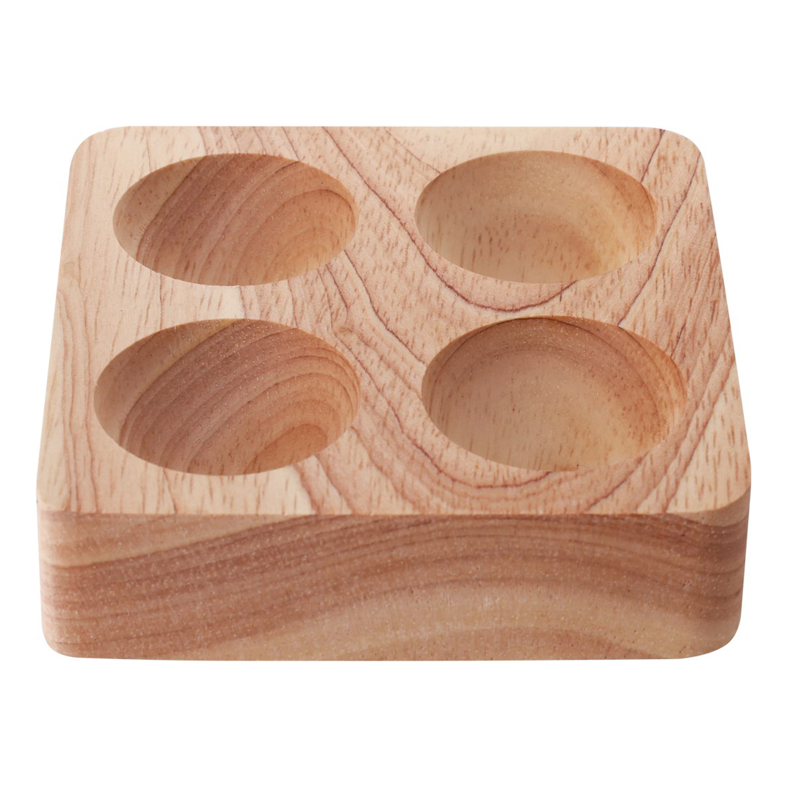 

Подставка для яиц Homeclub Wood дерево 10 х 10 х 2,6 см, Бежевый
