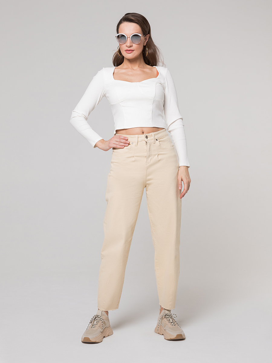 

Джинсы женские Velocity LBV043-11 бежевые 52 RU, LBV043-11