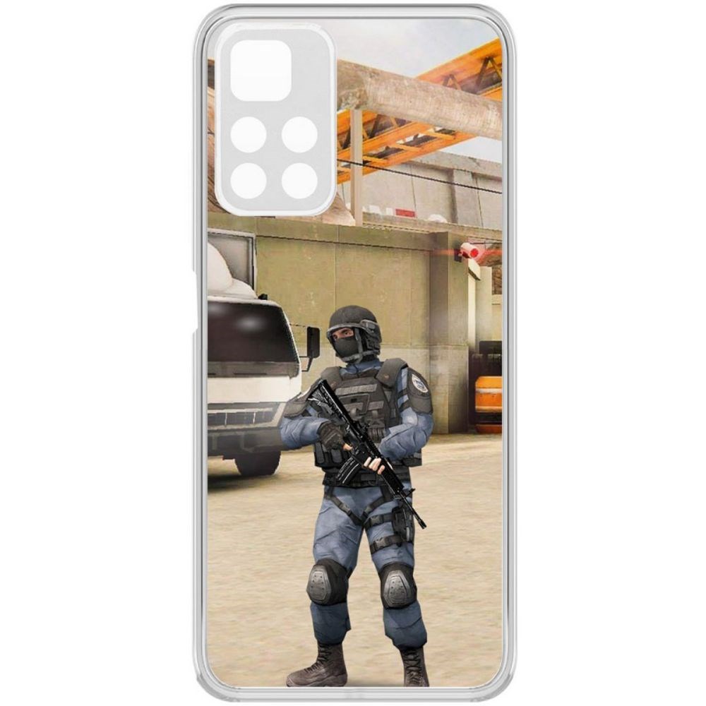 

Чехол-накладка Krutoff Standoff 2 - GIGN для Poco M4 Pro 5G, Прозрачный
