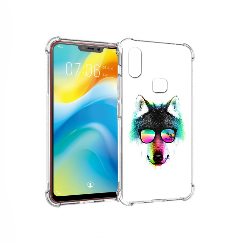 

Чехол MyPads Tocco для Vivo Y85 радужный волк (PT108269.426.567), Прозрачный, Tocco