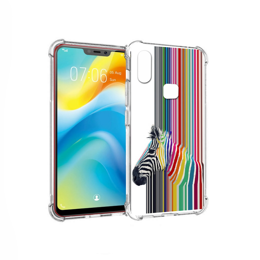 

Чехол MyPads Tocco для Vivo Y85 радужная зебра (PT108269.426.565), Прозрачный, Tocco