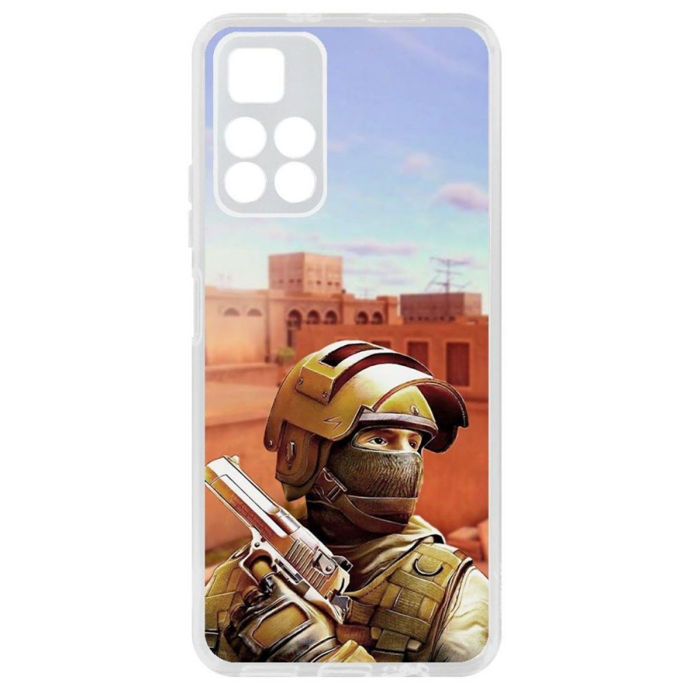 

Чехол-накладка Krutoff Standoff 2 - Спец для Xiaomi Redmi Note 11T 5G, Прозрачный
