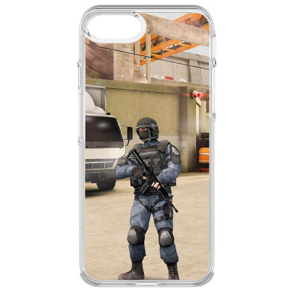 

Чехол-накладка Krutoff Standoff 2 - GIGN для iPhone 6S, Прозрачный