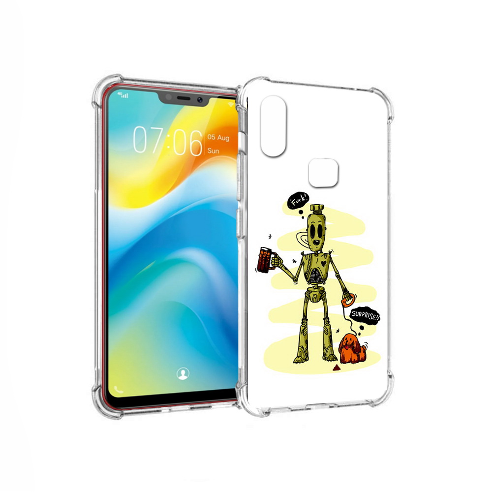 

Чехол MyPads Tocco для Vivo Y85 прикольный робот (PT108269.426.557), Прозрачный, Tocco