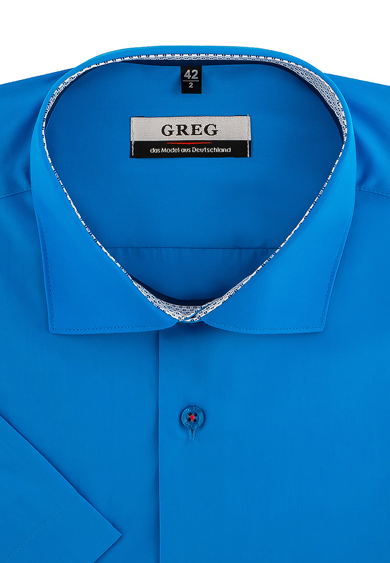 

Рубашка мужская Greg 01-00010206 голубая 40, Голубой, 01-00010206