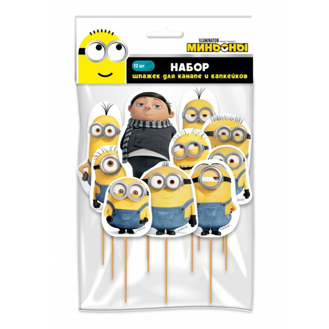 

Шпажки для канапе ND Play Minions 2 12 шт
