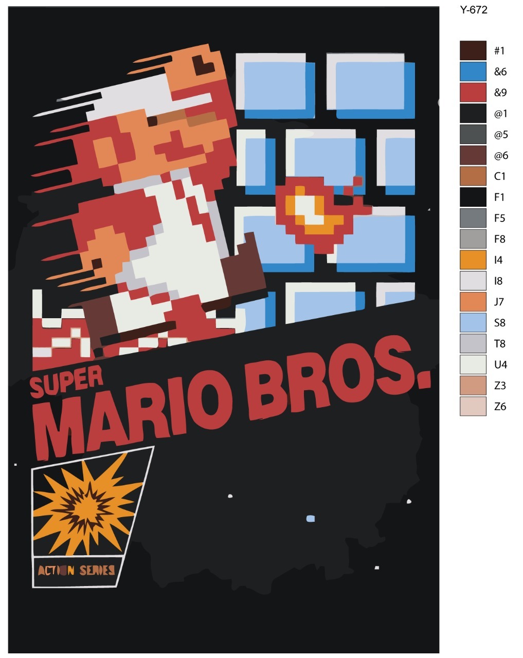 

Картина по номерам BRUSHES-PAINTS Y-672, Super Mario (супер Марио). Super Mario bros