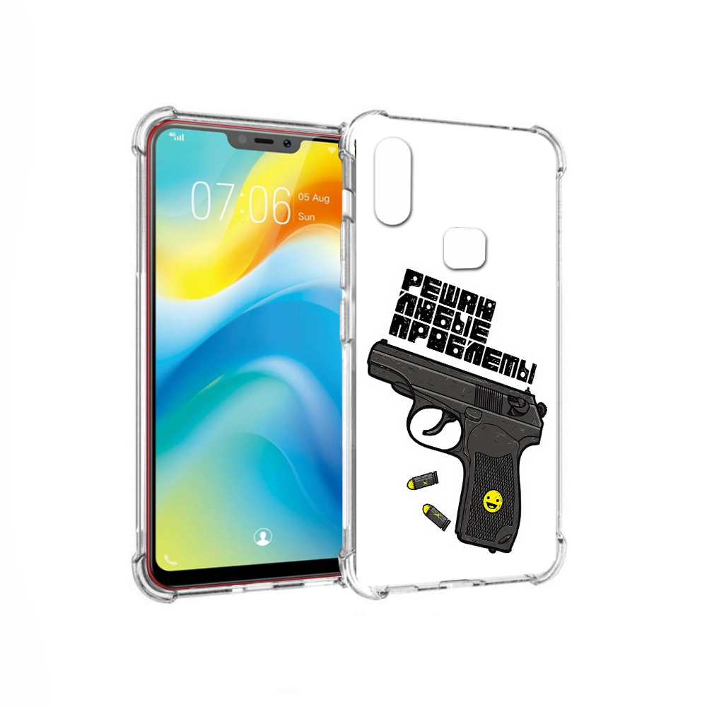 

Чехол MyPads Tocco для Vivo Y85 пистолет против проблем (PT108269.426.542), Прозрачный, Tocco