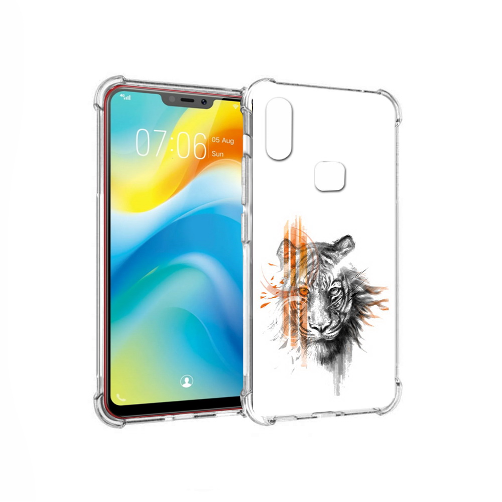 

Чехол MyPads Tocco для Vivo Y85 огненный тигр (PT108269.426.526), Прозрачный, Tocco