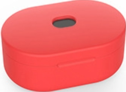 Силиконовый чехол GSMIN для наушников Xiaomi Redmi Airdots Air 2 (Красный)