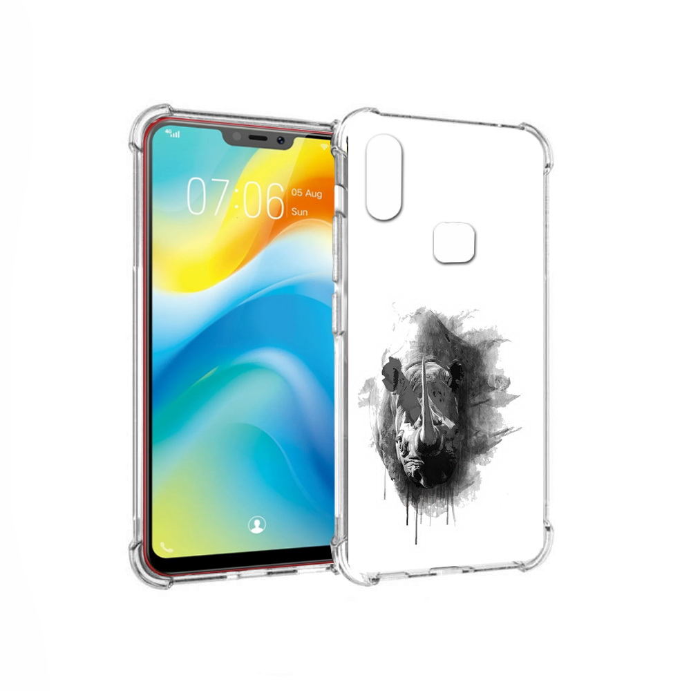 

Чехол MyPads Tocco для Vivo Y85 носорог (PT108269.426.523), Прозрачный, Tocco