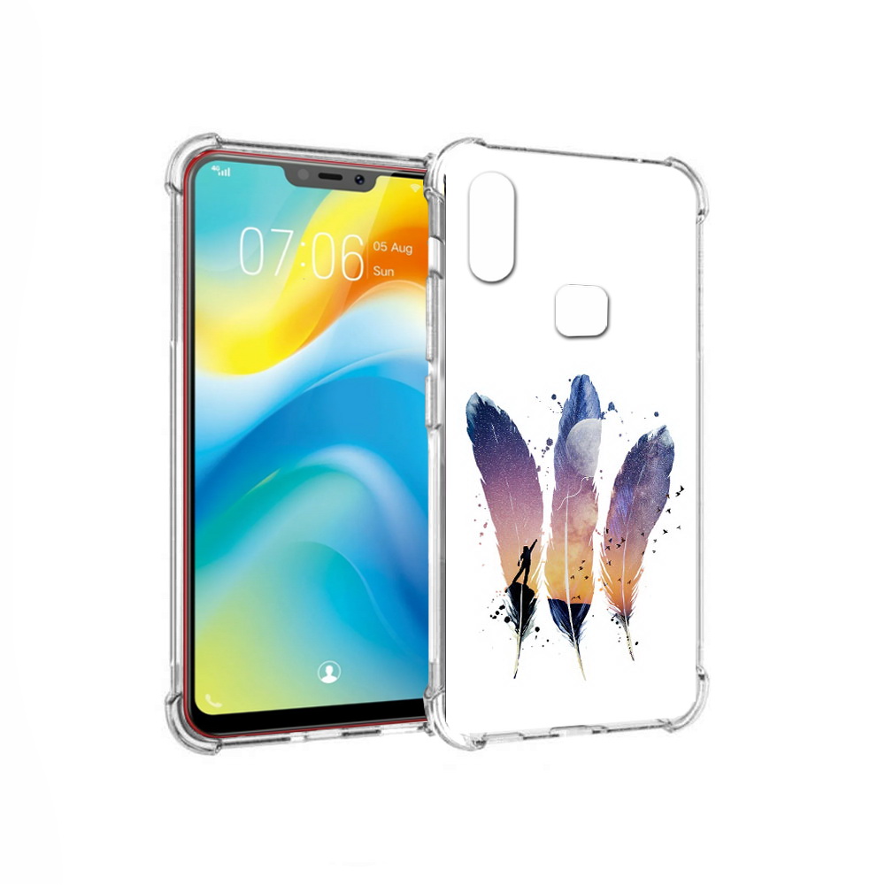 

Чехол MyPads Tocco для Vivo Y85 небесные перья (PT108269.426.519), Прозрачный, Tocco