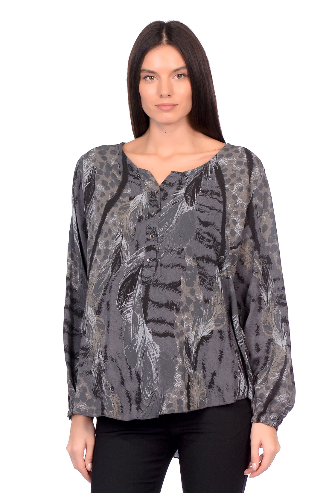 

Блуза женская Z-one z-one K016170 серая XL/XXL, z-one K016170