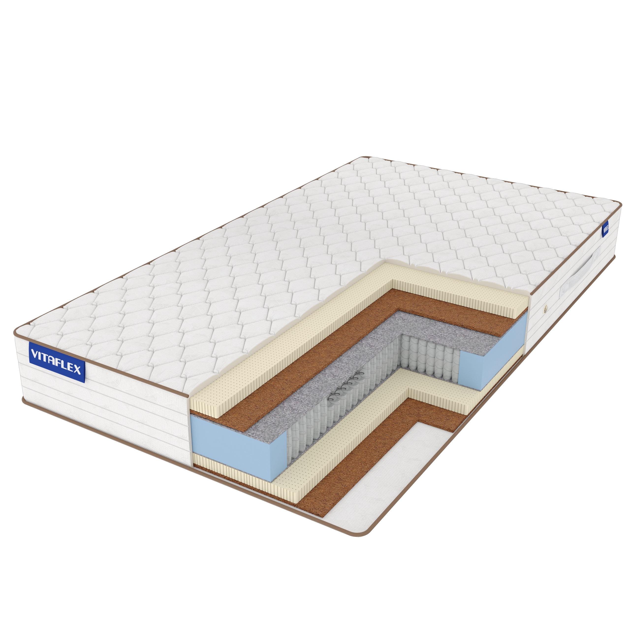 

Матрас Vitaflex Nature Soft S1000 140х180, Белый, Soft S1000
