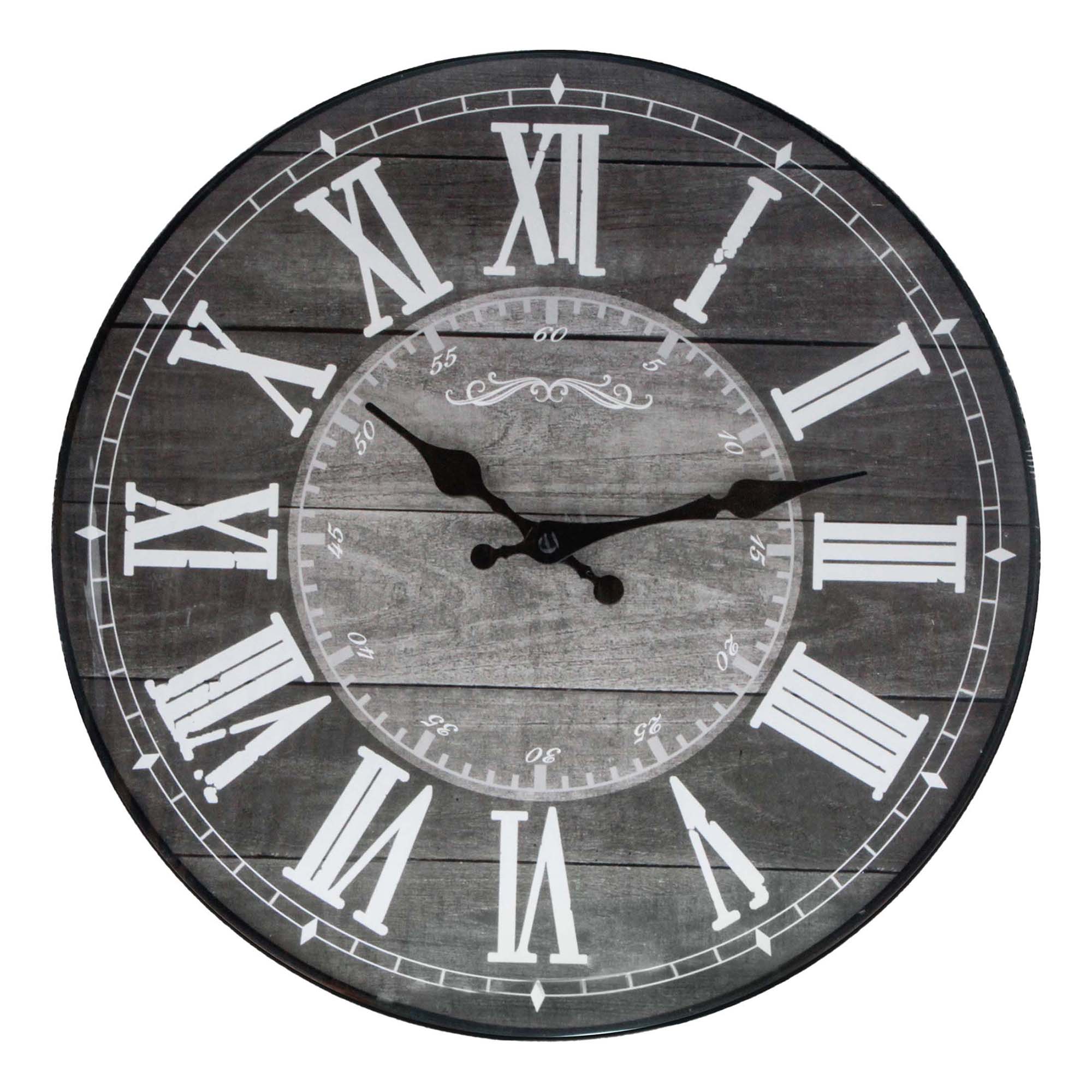 фото Настенные часы kanglijia clock серые 35,5 х 35,5 х 3,5 см