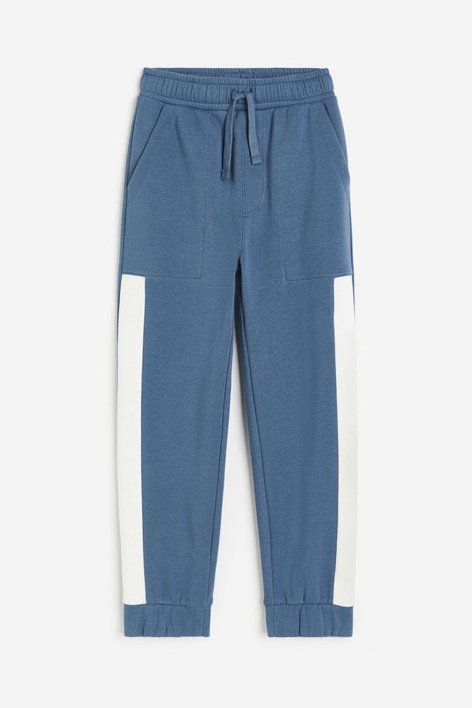 

Брюки детские H&M 1211482, Матовый синий белый, 152, 1211482