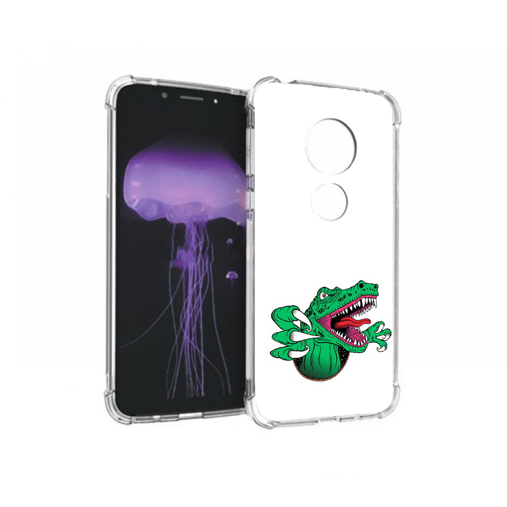 

Чехол MyPads Tocco для Motorola Moto G7 крокодил (PT123662.354.417), Прозрачный, Tocco
