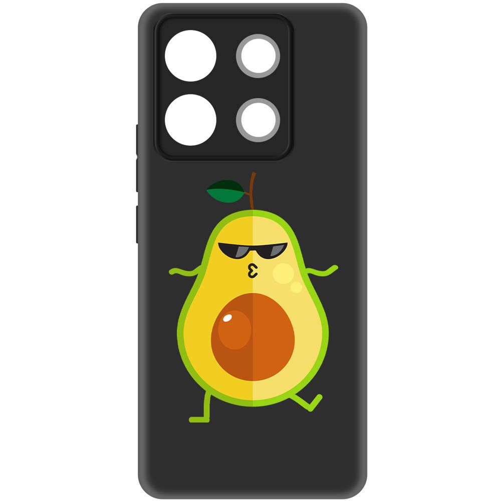 

Чехол-накладка Krutoff Soft Case Авокадо Стильный для Xiaomi Redmi Note 13 Pro 5G черный