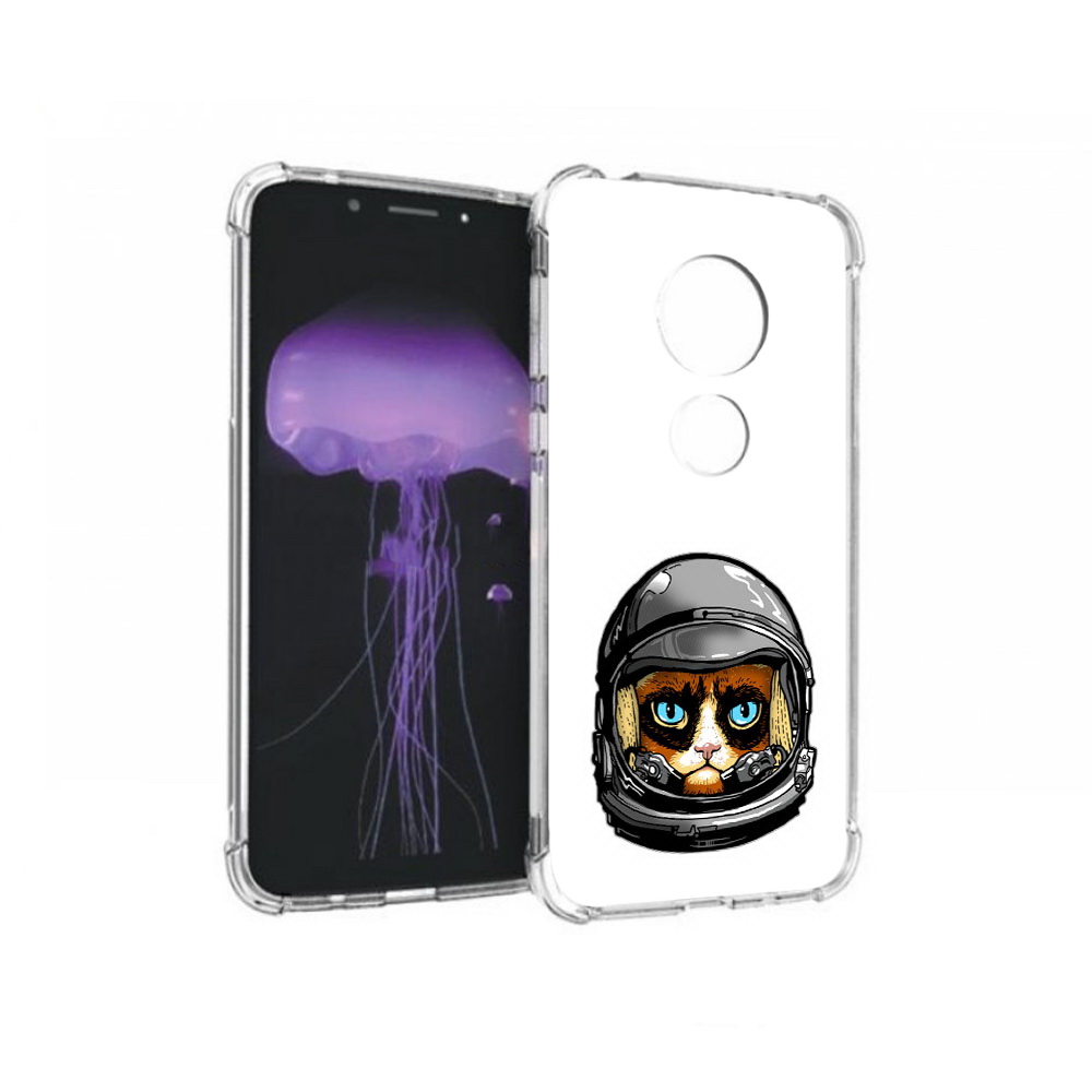 

Чехол MyPads Tocco для Motorola Moto G7 кот космонавт (PT123662.354.400), Прозрачный, Tocco