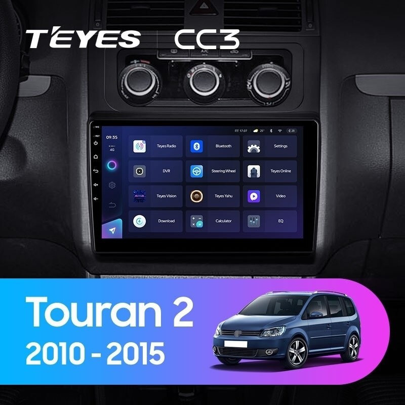 Штатная магнитола Teyes CC3L 464 Volkswagen Touran 2 1T 2010-2015 2840000₽